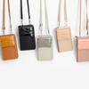2023 Novo Casual Soft Leather Mobile Phone Bag Feminino Nicho All-match Small Bag Moda Shoulder Crossbody Bag
