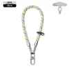 Cordón para Teléfono Móvil Personalizado de Alta Gama, Correa de Muñeca Trenzada, Cordón Corto para Funda de Teléfono Móvil, Venta al por Mayor de Fábrica