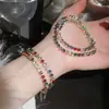 Pulsera de Estilo Coreano Ins con Cierre Redondo de Circonita, Pulsera de Lujo Ligero de Gama Alta, Joyería Vintage Exquisita Personalizada para Mujeres