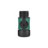 Conector de riego de una sola pasada para jardín con válvula, accesorios para pistola de agua para lavado de autos, control de válvula de tubería de agua, conector recto