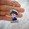 Nuevo Llavero de Acrílico de Bombero de Dibujos Animados Prevención de Incendios Seguridad 119 Concienciación sobre Peligros de Incendio Souvenir Regalo Promocional