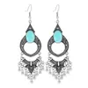 Pendientes Geométricos Populares de Aleación Estilo Resort de Playa para Mujeres Acrílico Turquesa Textura de Moda Pendientes al por Mayor