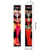 Transfronterizo Nuevo Amazon Halloween Pareja Cortina de Puerta Decoración Atmósfera Fiesta Navideña Decoración Bandera Colgante Diseño de Fábrica