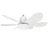 Luz Ventilador de Teto LED E27 com Seis Pás e Controle Remoto para Iluminação de Restaurante, Quarto, Ventilador Silencioso