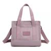 Bolso de hombro informal para mujer, bandolera sencilla y de color puro, bolso de nailon ligero, impermeable y versátil. Venta al por mayor.