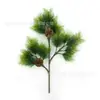 Pino de Bienvenida Bonsái, Ramas de Pino Artificiales, Pino de Belleza, Pino Arhat, Pino Penglai, Pared de Plantas Verdes de Decoración Suave de Ingeniería, Pared de Plantas Verdes