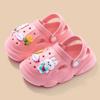 Zuecos de Bob Esponja Pantuflas Padre-Hijo para Niños y Niñas Sandalias de Casa de Eva Antideslizantes Estilo Padre-Hijo
