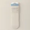 Calcetines de Estilo Japonés para Mujer de Primavera y Verano, Calcetines Holgados Sin Costuras, Antibacterianos, Resistentes al Olor, Transpirables, de Algodón a Media Pantorrilla, Calcetines Delgados de Verano