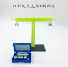 Regla de palanca y gancho de soporte equilibrio de fuerzas peso equipo de experimento de ciencias para escuela primaria instrumento de enseñanza de experimento de mecánica física