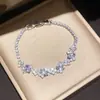 Pulseira Redonda de Zircônia Super Brilhante, Fashion, Simples, Luxo Leve, Sensação de Alta Qualidade, Design de Nicho, Joia de Mão Versátil e Exquisite