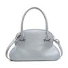 Bolsa de ombro feminina estilo concha, bolsa transversal casual de alta qualidade com textura de torrada doce, moderna e moderna para mulheres