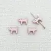 Aleación Dibujo Animado Gatito Perla Macarrón Gatito Accesorios con Perlas Joyería Hecha a Mano DIY Colgante para Bolsos Pulsera Material