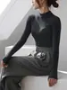 Nueva Camiseta Térmica de Mujer Otoño/Invierno 2026, Camiseta de Manga Larga Gruesa de Alta Calidad con Cuello Semi-Alto, Top Ajustado