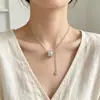 Collar Estilizador de Cintura Yinzheng para Mujer, Plata Pura S999, Estilo Exquisito de Lujo Ligero, Cadena Versátil de Moda Sencilla de Nicho con Borla para Clavícula