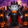 Cráneo de Halloween Transfronterizo Calabaza Linterna Cachorro Modelo Inflable Decoración de Escena para Fiesta Festiva Adorno de Modelo Inflable