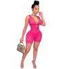 X5213 Oferta Especial, Sin Devoluciones ni Cambios, Compra con Precaución, Moda Europea y Americana Transfronteriza Ropa para Mujer, Mono Sexy de Encaje con Cuello en V para Discoteca