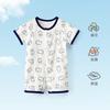 Xuwei Sombrero-Camisa de Bebé Recién Nacido Verano Ligero Mono de Bebé Sombrero-Camisa de Bebé 100% Algodón Escalada Verano Traje de Monje