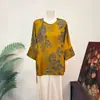 Top jacquard retro elegante estilo chino nuevo Zhilie, nuevo top holgado elegante estilo nacional de otoño para mujer