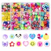 Promoção quente da Amazon 15 grades conjunto de contas de argila macia acessórios de material para pulseira colar diy de contas infantis 300pcs