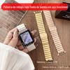 Adequado para Apple iWatch 10 Pulseira de Elo de Metal S11 Bambu com Aço Inoxidável Pulseira para Relógio Huawei Gt7