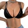 Ropa interior de Sujetador para Mujer Transfronterizo Levanta Busto Sexy Espalda Descubierta Espalda Hermosa Doble Capa Hilo de Amor Cinta Cruzada Ropa Interior para Mujeres
