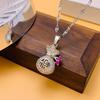Estilo japonês e coreano Light Luxury Titanium Steel Necklace Design de nicho feminino High-end All-match Combination para a primavera e o verão ins Internet Celebrity Style Clavicle Chain