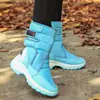 Botas de Nieve de Invierno de Gran Tamaño al por Mayor Transfronterizas para Exteriores, a Prueba de Frío y Cálidas, con Terciopelo y Algodón Impermeable Engrosado para Mujer 42