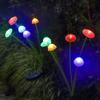 Nueva Lámpara de Jardín Solar de Hongo Lámpara de Suelo Decorativa de Medusa Más Vendida Transfronteriza Lámpara de Atmósfera para Exteriores Lámpara de Césped