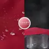 Avental impermeável de cor sólida simples com bordado de cogumelo para uso na cozinha, à prova de óleo, resistente a manchas, resistente à sujeira, com bolso grande com zíper
