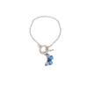 Sentido del Diseño Nicho Pulsera Coreana con Hebilla de Mariposa Azul Pulsera Super Fuego para Parejas Mejor Amigo Pulsera para Niñas