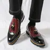 Mocassins Masculinos Plus Size Transfronteiriços 2025, Novos Sapatos de Couro Casuais de Negócios para Todas as Estações, Mocassins Masculinos Modernos com Borlas