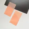 Carpeta de Anillas de Bolsillo Doble A6 con Diseño de 2 Capas, Páginas Divisorias, Páginas de Clasificación Universales de 6 Agujeros, Pegatinas de Índice Extraíbles