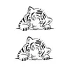 Artículos Populares Transfronterizos con un Toque de Lujo: Estilo Oscuro, Tigre y Leopardo Feroces, Cruz, Gatito, Escorpión, Corona, Alas, Tatuajes Temporales de Sol