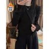Camisa Térmica de Polar de Manga Larga para Mujer, Moderna y Versátil, Top Cálido para Vestir en Capas, Capa Base Engrosada Otoño e Invierno 2026