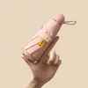 Novo Guarda-chuva Mini Cápsula com 50% de Desconto Guarda-sol Proteção Solar Proteção UV Toldo Pequeno Portátil Uso Duplo Chuva ou Sol