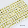 Dongzhou Cristal 4*6 Corte Flor de Gelo Cubo de Açúcar Nail Art Strass Fofo K9 Fundo Pontiagudo Vidro Decorações para Nail Art de Açúcar de Gelo