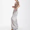 Pantalones Casuales de Cintura Elástica Estampado de Leopardo Estilo Retro Americano para Hombre y Mujer Otoño Nuevo Estilo Sueltos Versátiles Caída Pantalones de Pierna Ancha