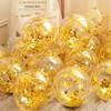 Procesando globo de látex transparente con lentejuelas personalizado de 12 pulgadas 18 pulgadas 24 pulgadas 36 pulgadas globo de lentejuelas globo de color transparente