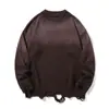 Tejidos de Color Degradado Ropa Interior de Algodón para Jóvenes Tejidos de Moda Chaqueta Gruesa de Punto Estilo Perezoso para Hombre