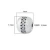 Nuevo S999 Plata Fina Vintage Personalizado Incrustado de Diamantes Cuentas de Transferencia Cuentas de Barril Cuentas de Hamburgo DIY Wen Pulsera de Juego Accesorios de Plata