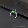 Collar Colgante Ojo del Diablo Cuerno Mitología Antigua Europea y Americana Cadena de Suéter de Venta Caliente Transfronteriza Accesorios de Comercio Exterior Al por Mayor