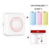Impresora Mini Portátil Inalámbrica Transfronteriza Se Puede Conectar a Teléfono Móvil Pequeña para Hogar Autoadhesiva Etiqueta Impresora de Fotos