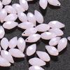 6X12mm Gota d'Água Furo Passante Vidro Multifacetado Cristal Artificial Contas Rosa Transparente Azul Materiais para Acessório de Cabelo DIY para Noiva