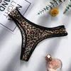 Comercio Exterior Lencería Femenina Sexy con Calados Estampado de Leopardo Transpirable Encaje Tanga Pantalones Cortos Elásticos de Cintura Baja Combinación Dropshipping 204