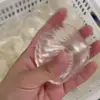 Goma suave tpr casero diy concha bola descompresión océano cuero vacío hecho a mano bola juguete pellizcar música waterpolo gota bola de polvo de oro