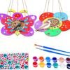 Comedero de pájaros de madera de Amazon para alimentar e hidratar, Comedero colgante con forma de flor, Juguete de manualidades para pintar DIY para niños