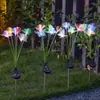 Luzes Solares de Jardim LED Vagalume Cogumelo Borboleta Exterior à Prova d'Água Jardim Pátio Varanda Luzes Decorativas de Atmosfera