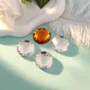 Superfície de Malha Redonda de 31,5 mm Não Porosa Fundo Plano Strass Acrílico Acessórios para Joias DIY, Amostras Disponíveis para Teste