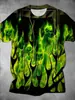 Camiseta Informal Versátil de Moda Tendencia de Alta Calidad con Estampado de Calavera para Hombre de Manga Corta, Transfronteriza Europea y Americana, Nueva 2025