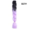Trenza Jumbo Africana de Colores, Trenzas Sueltas Grandes, Rastas de Color Degradado, Procesamiento Personalizado